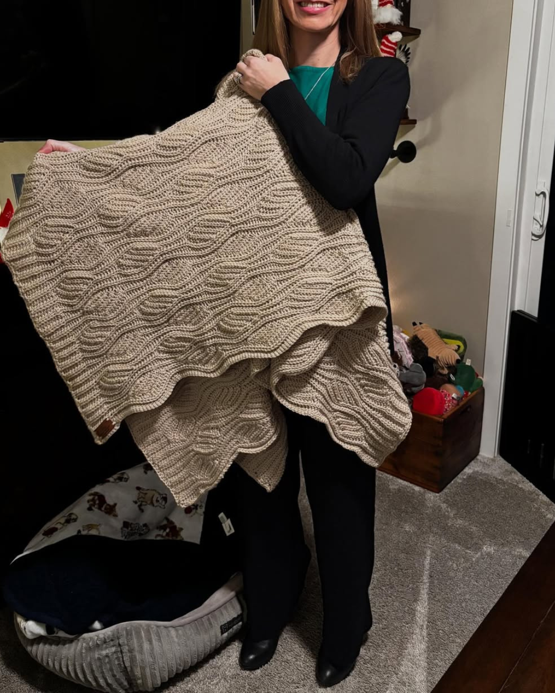 Diamond Isle Afghan – Reversible Crochet Blanket (PDF)