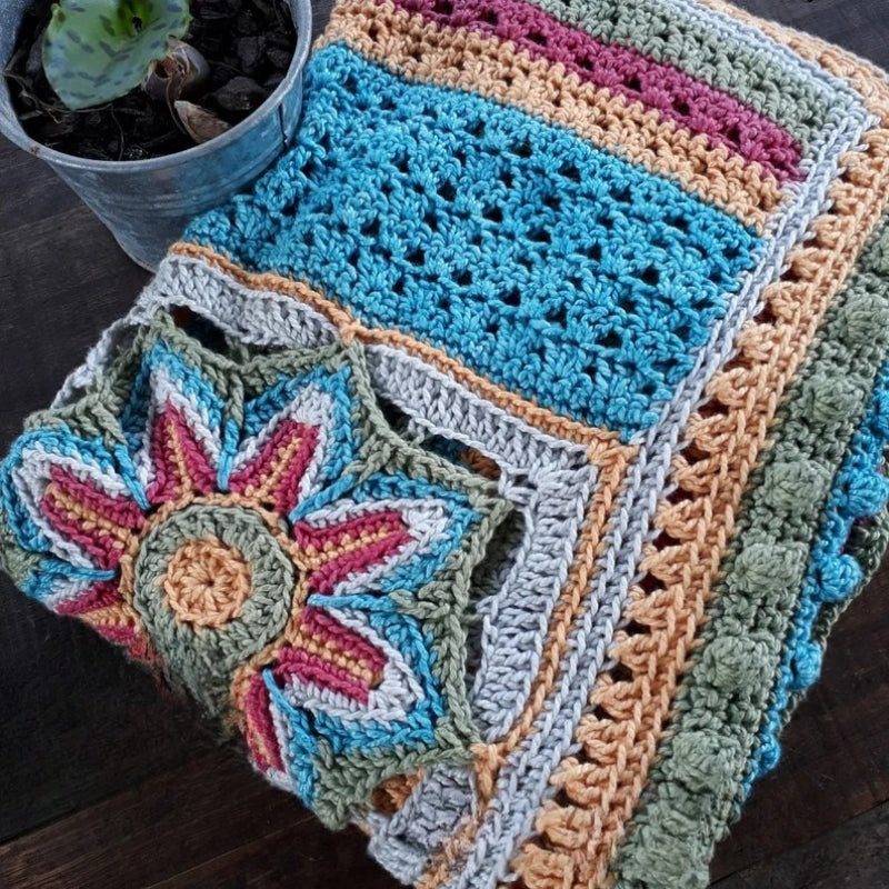 The Scrapsadelic Groovy Blanket - Crochet Pattern
