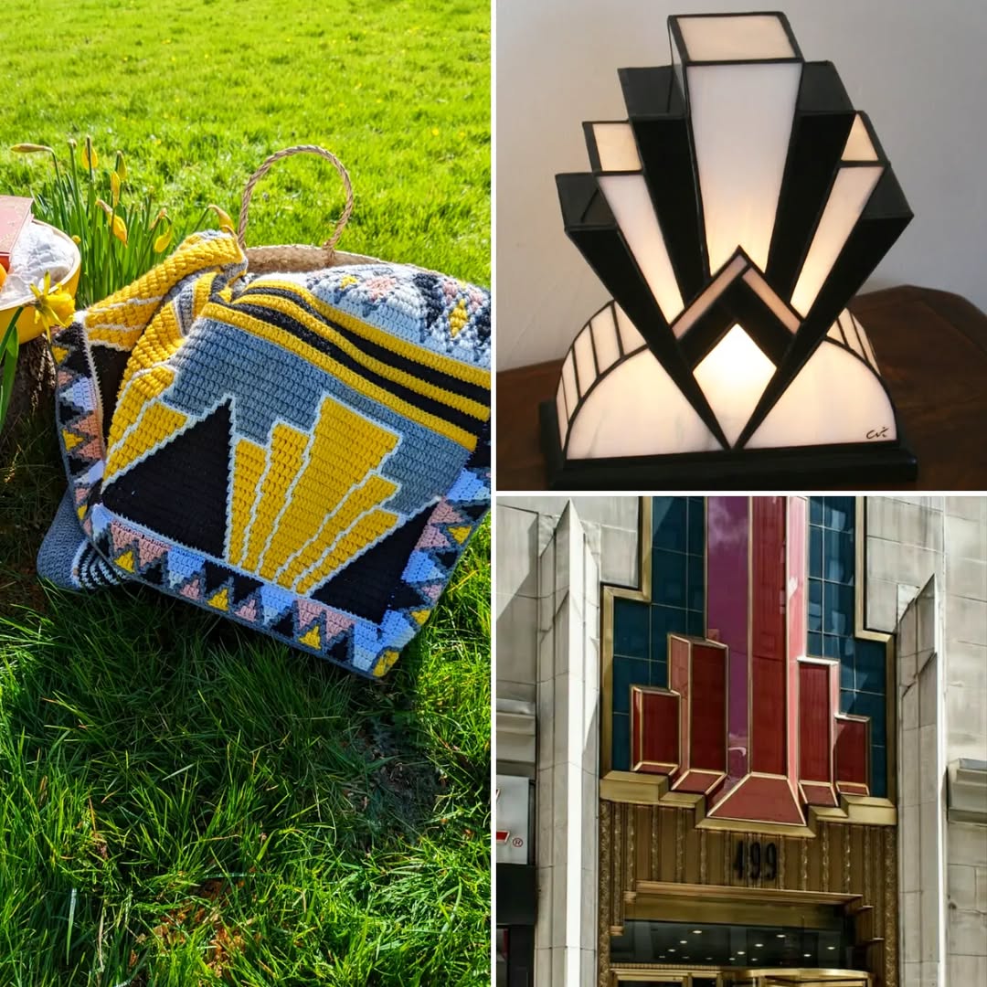 1925’s Art Deco Mosaic Blanket Crochet Pattern