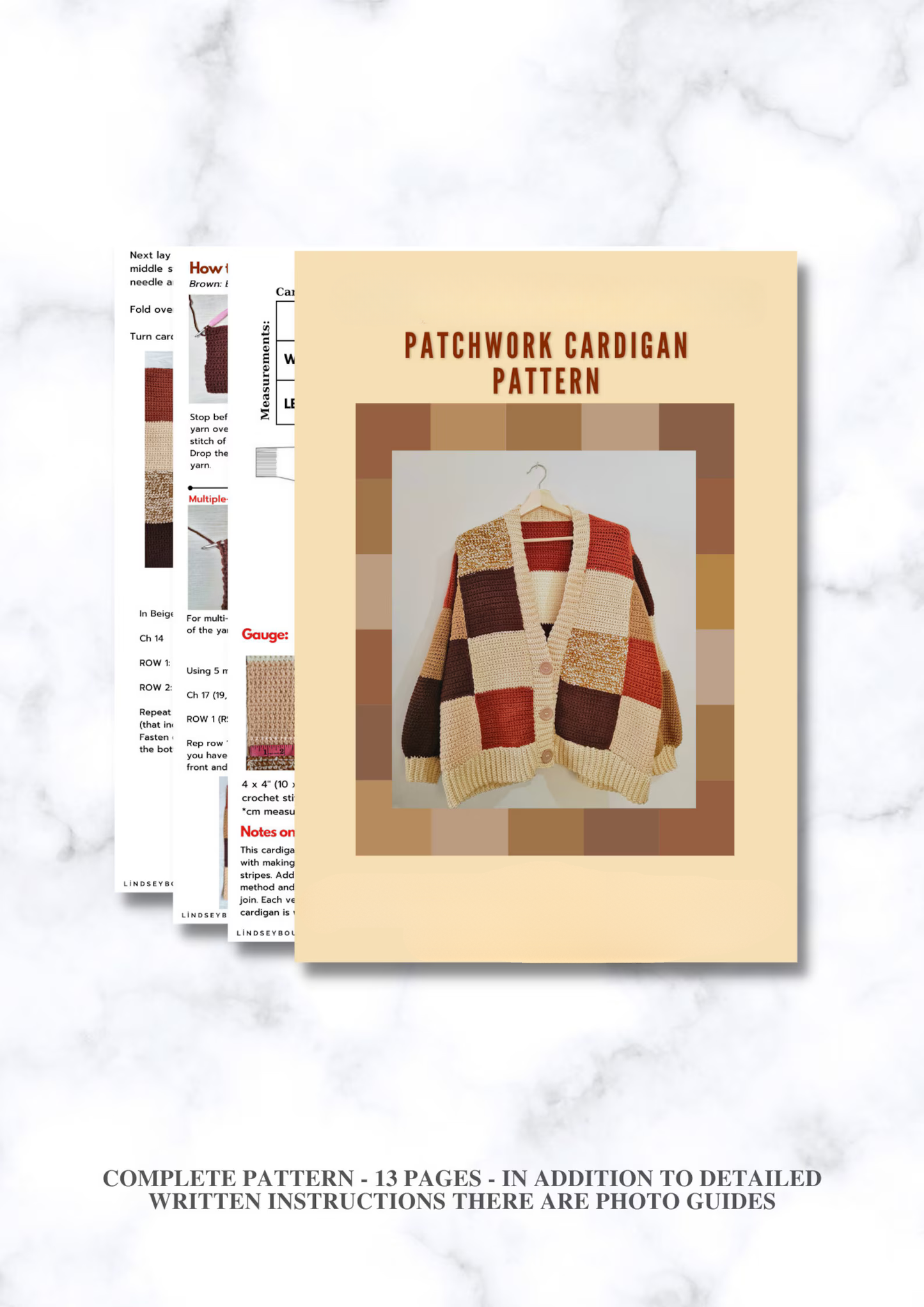 Patchwork Cardigan Crochet Pattern