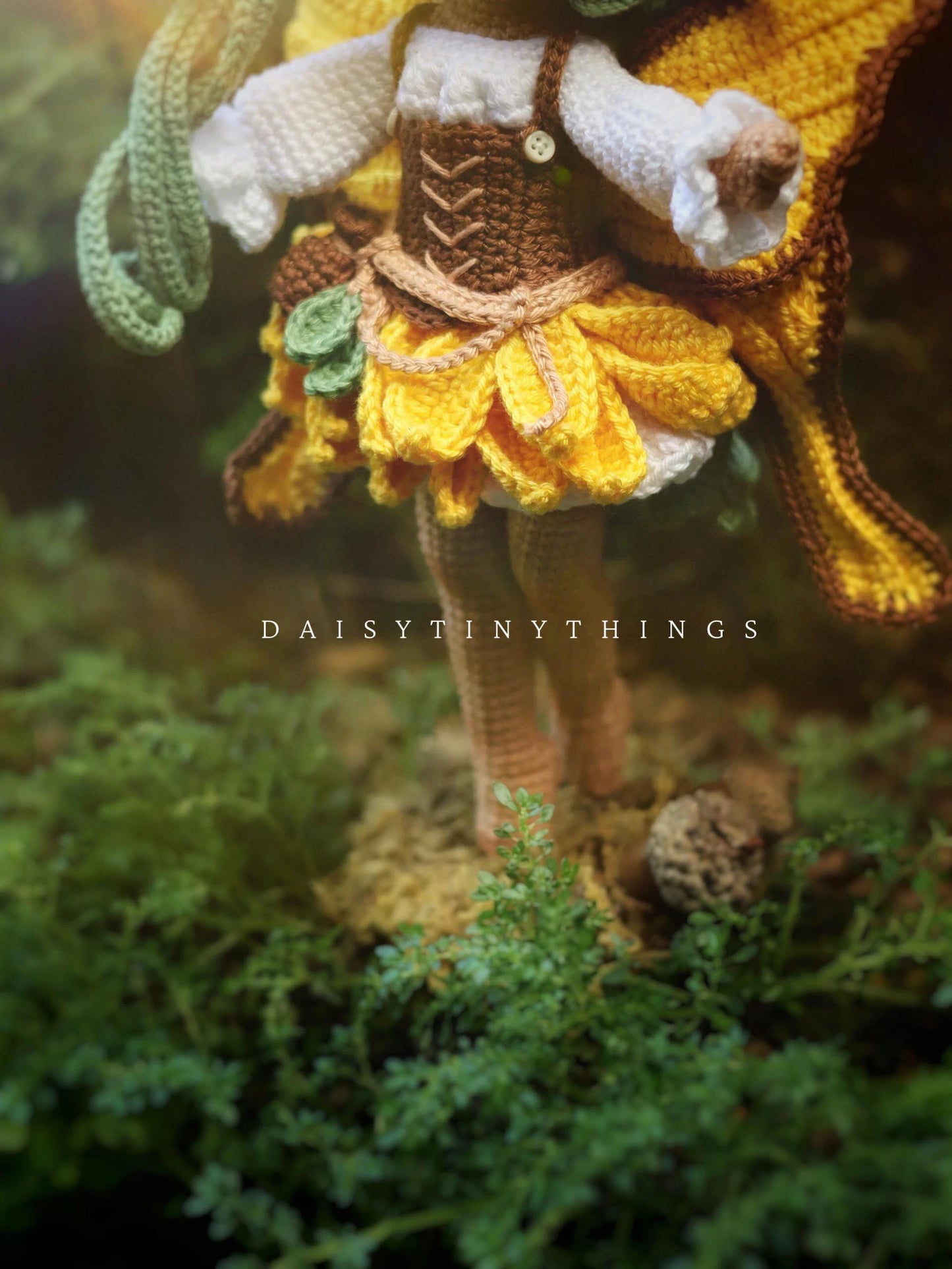 Amigurumi Doll Sunflower Fairy Crochet Pattern