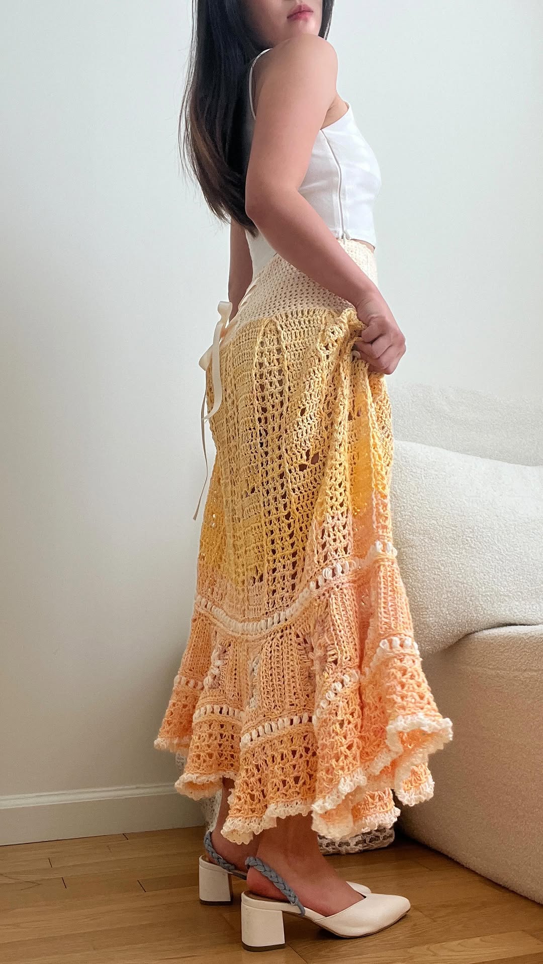 Floral Skirt Crochet Pattern (Made-to-Measure)