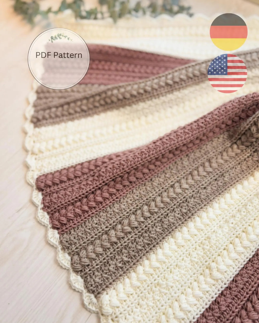 Little Lamb Baby Blanket crochet pattern