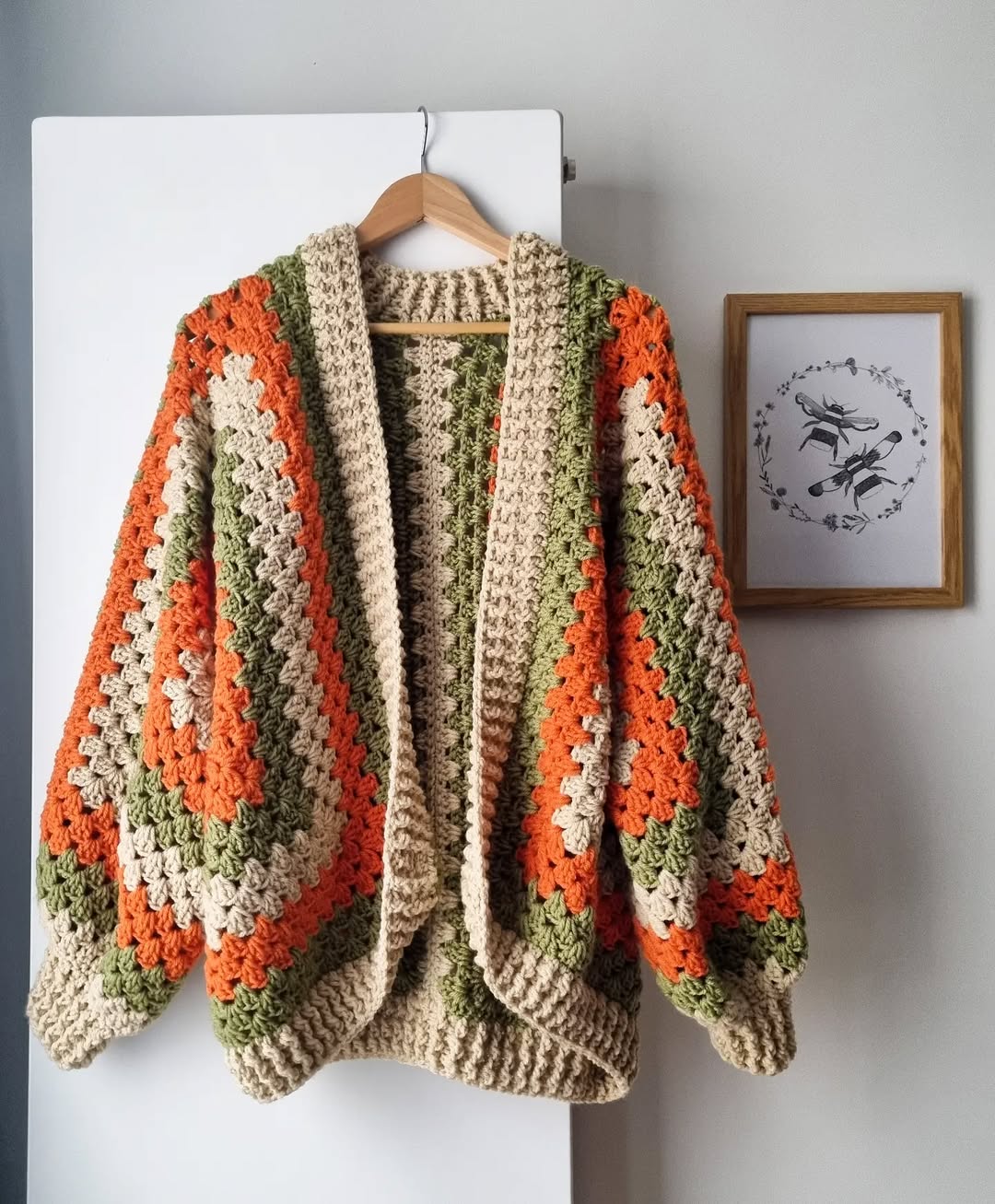 Cardigan Hexagon Crochet Pattern