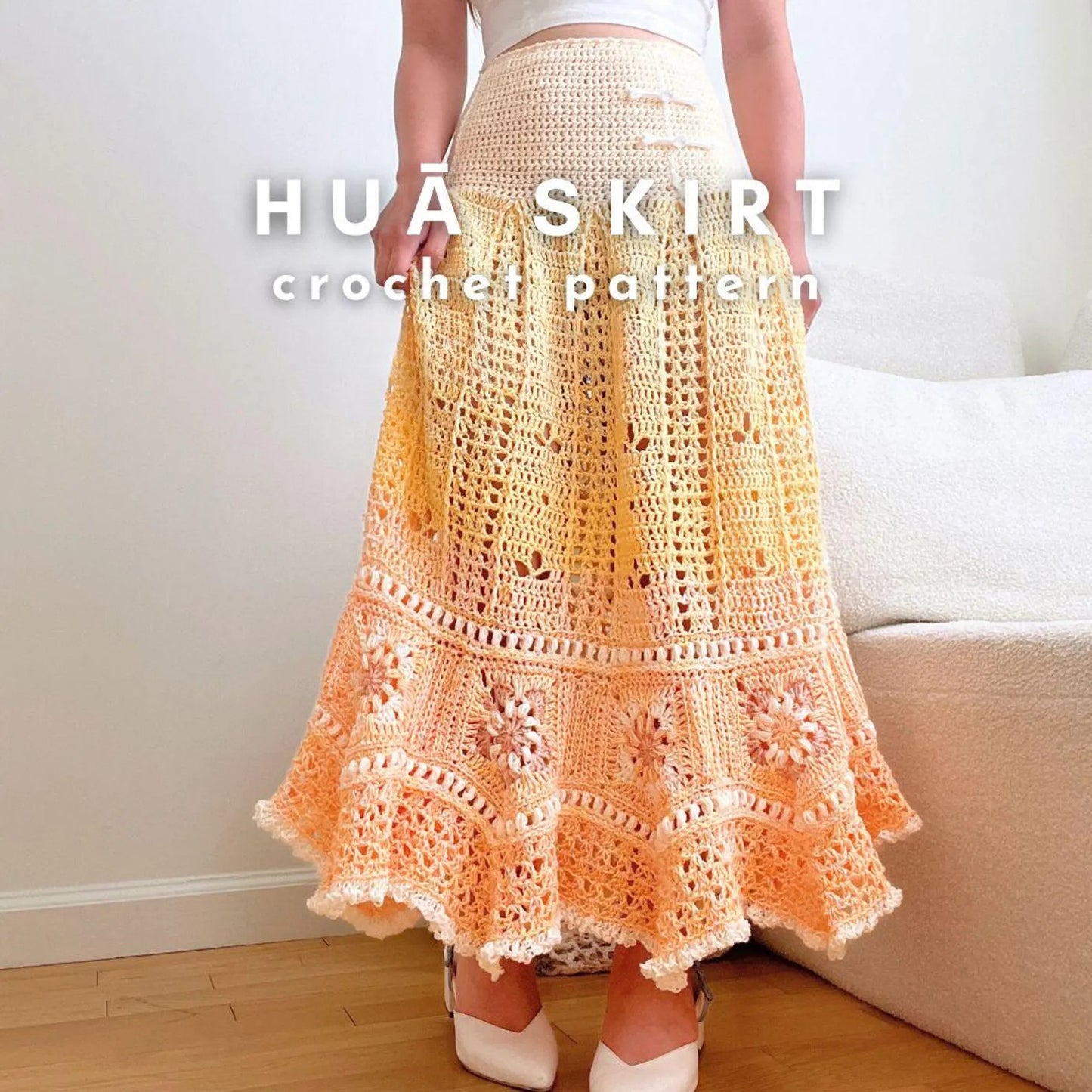 Floral Skirt Crochet Pattern (Made-to-Measure)