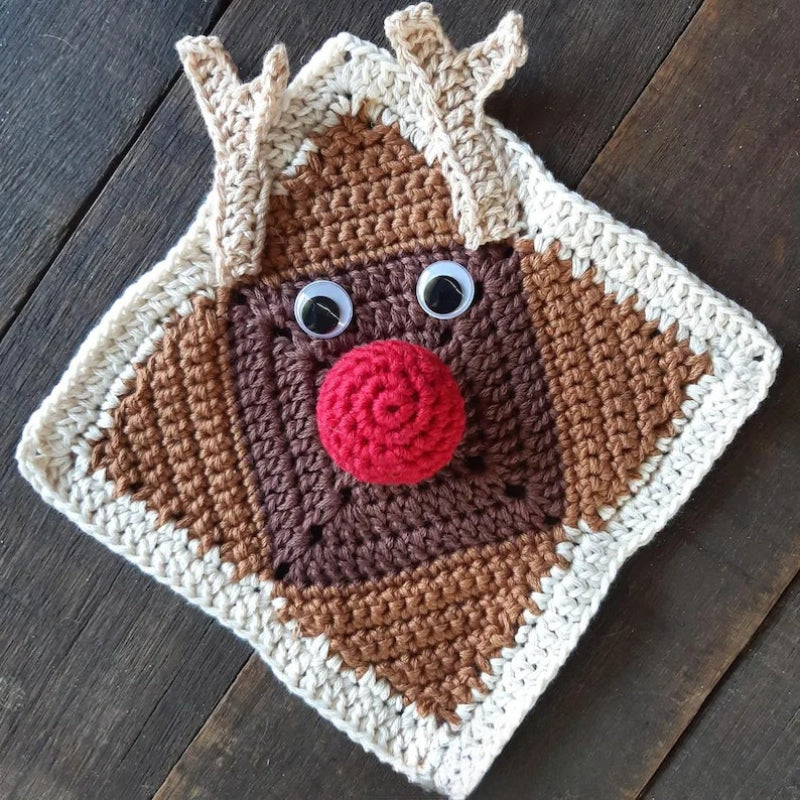 Jolly Christmas Crochet Squares - Crochet Pattern