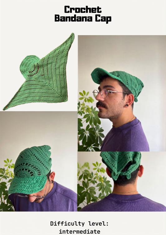 Crochet Bandana Cap Pattern