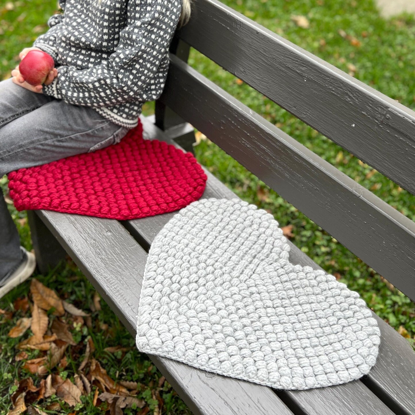 Heart Seat Pad Crochet Pattern