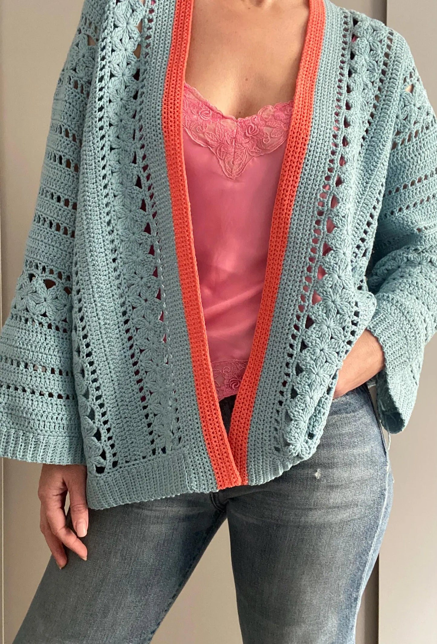 FLORA Sweater Cardigan Crochet Pattern