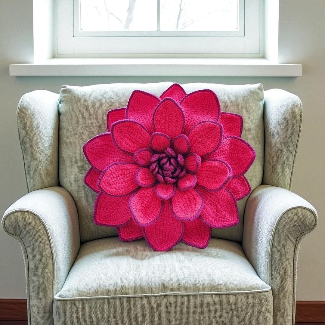 Camellia Cushion Crochet pattern