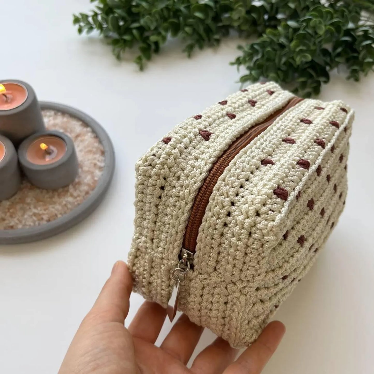 Heart Makeup Bag Crochet Pattern