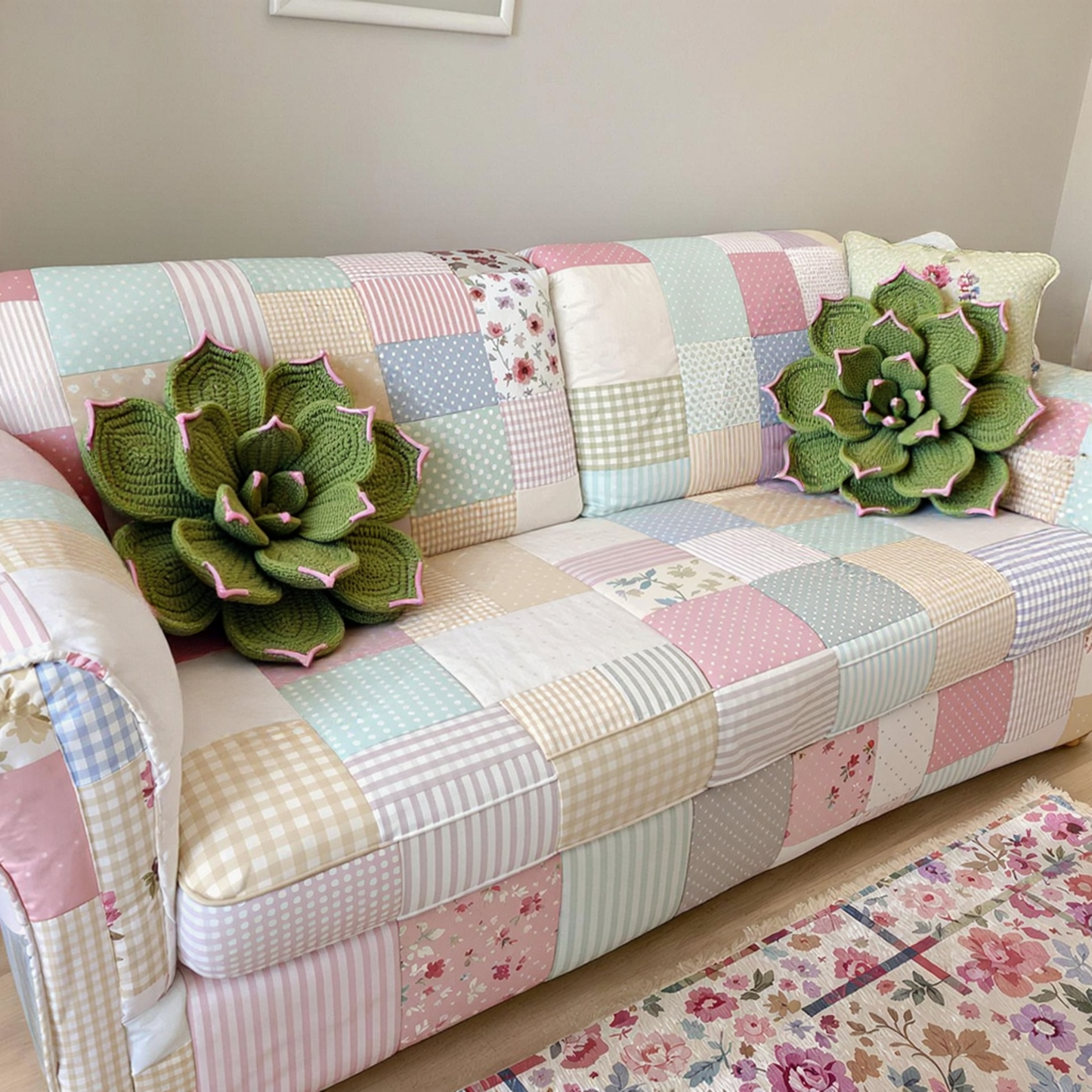 Hen & Chicks Cushion Crochet Pattern