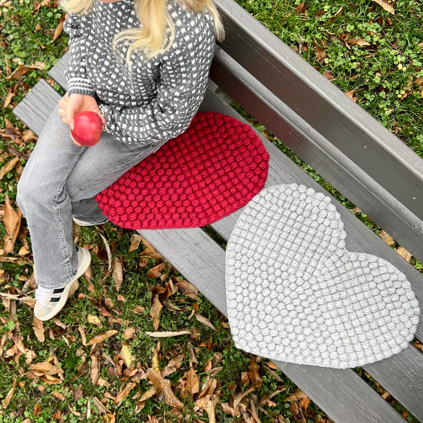 Heart Seat Pad Crochet Pattern