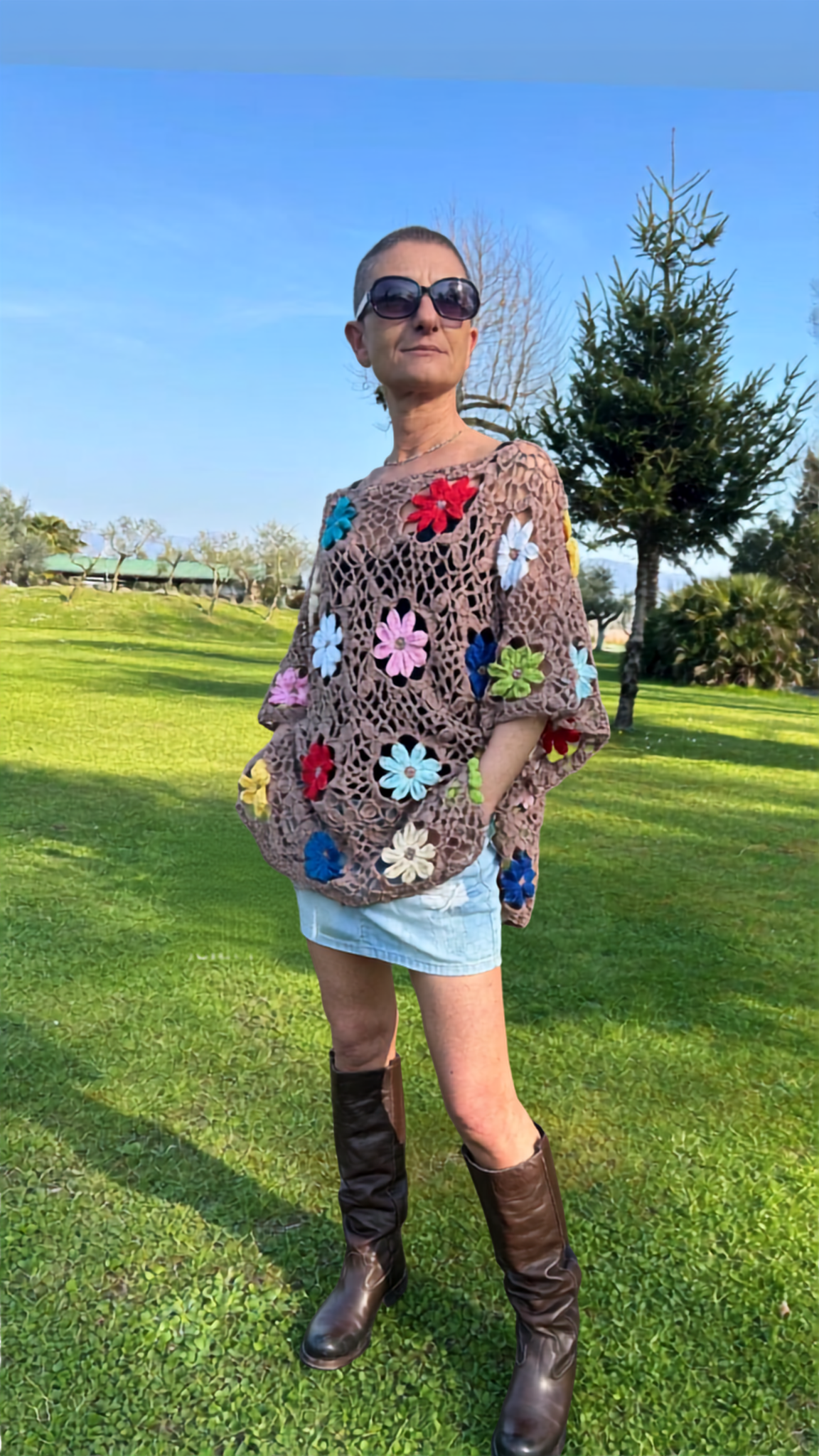 Wildflower Top  Boho Summer  Crochet Pattern Cover Up
