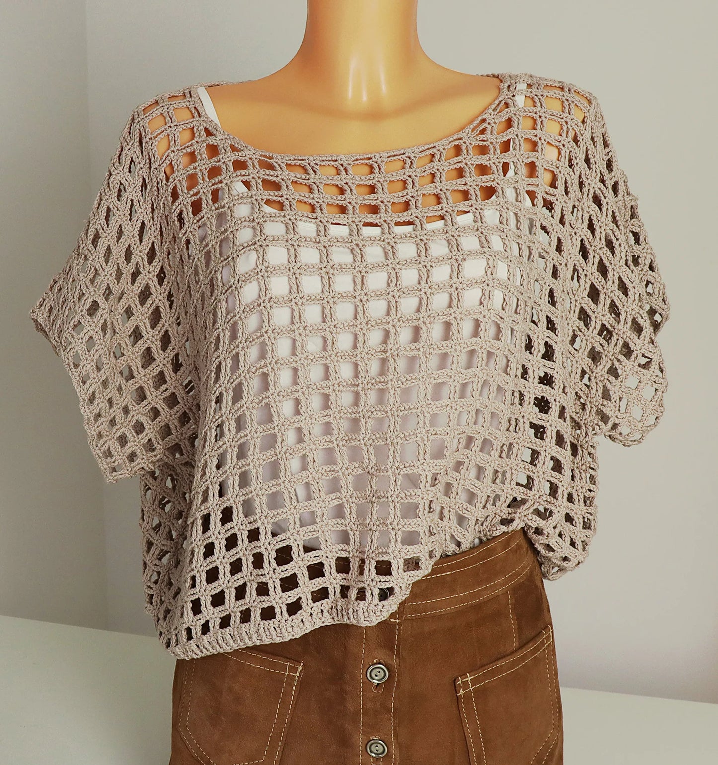 Square Dance – Easy Summer Top Crochet Pattern