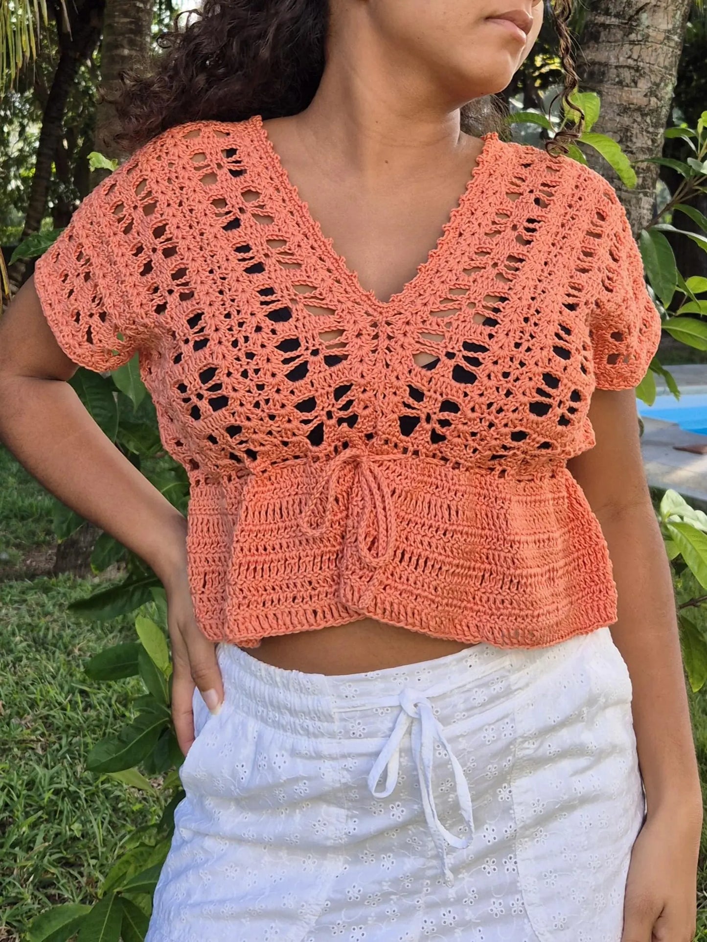 Aura top crochet pattern