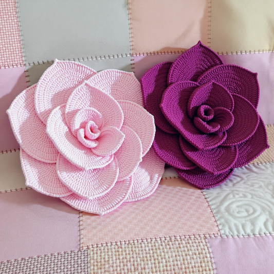 Rose Cushion Crochet Pattern