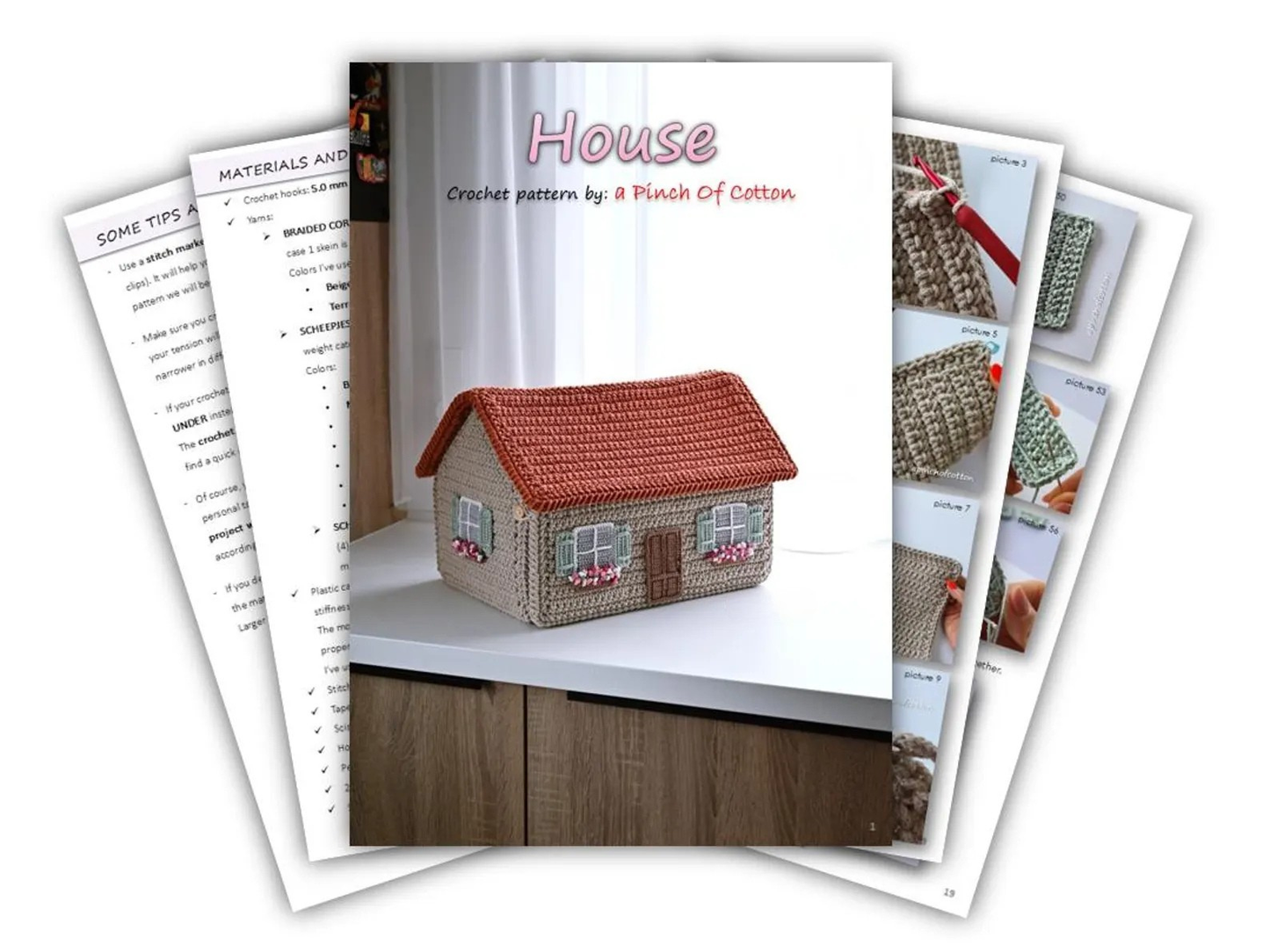 House Basket Crochet Pattern