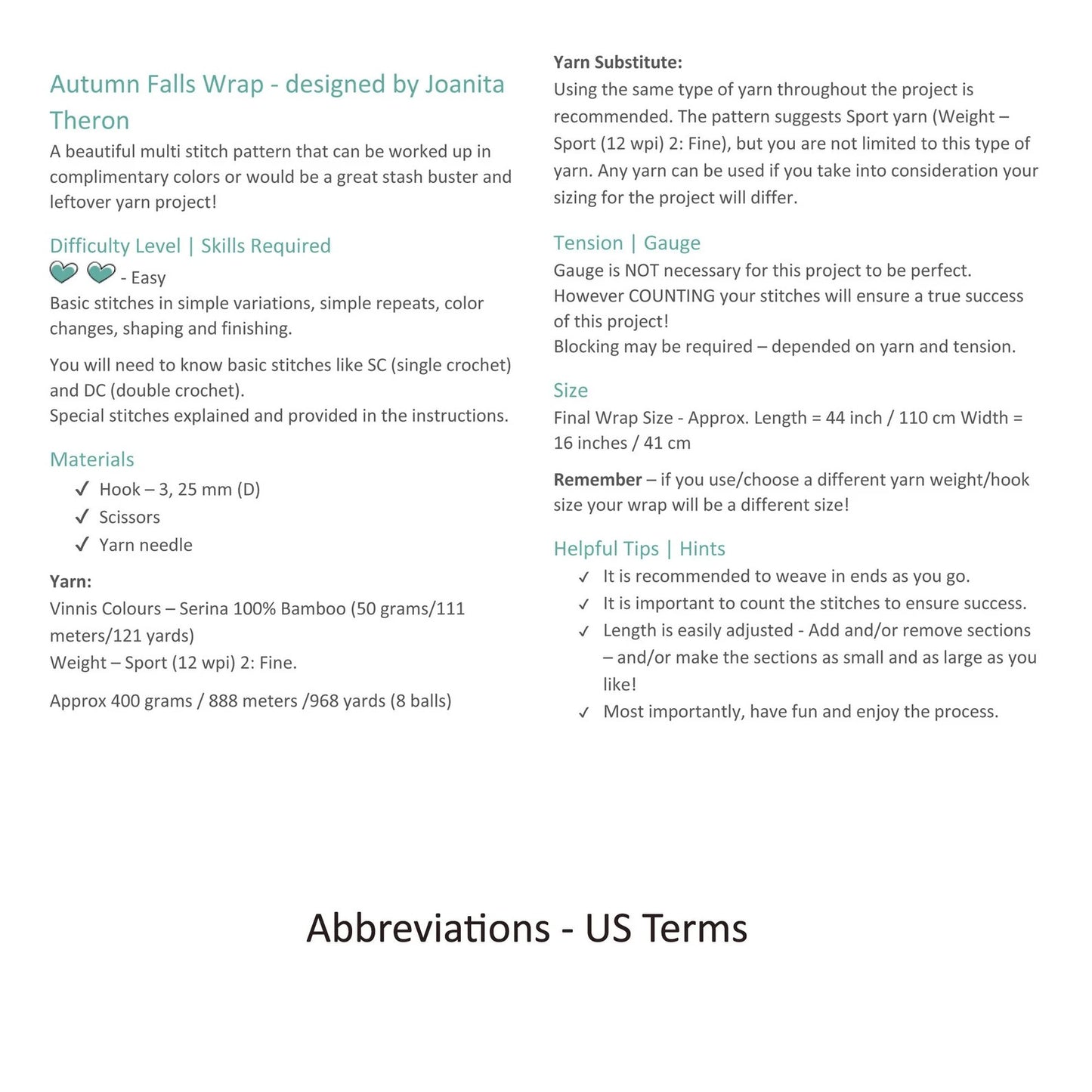 🍂 Autumn Falls Wrap — A Cozy Cascade of Color