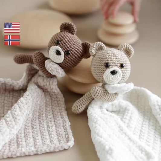 Teddy Bear Security Blanket Comforter - PDF Crochet Pattern