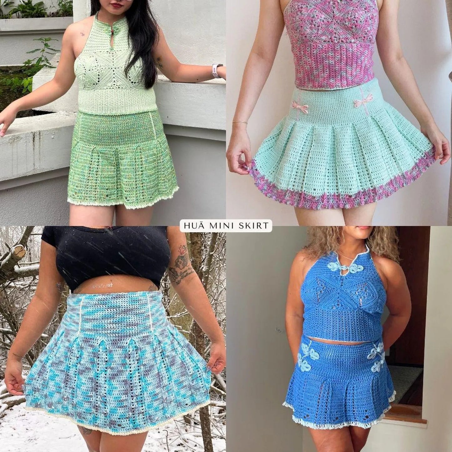 Floral Skirt Crochet Pattern (Made-to-Measure)