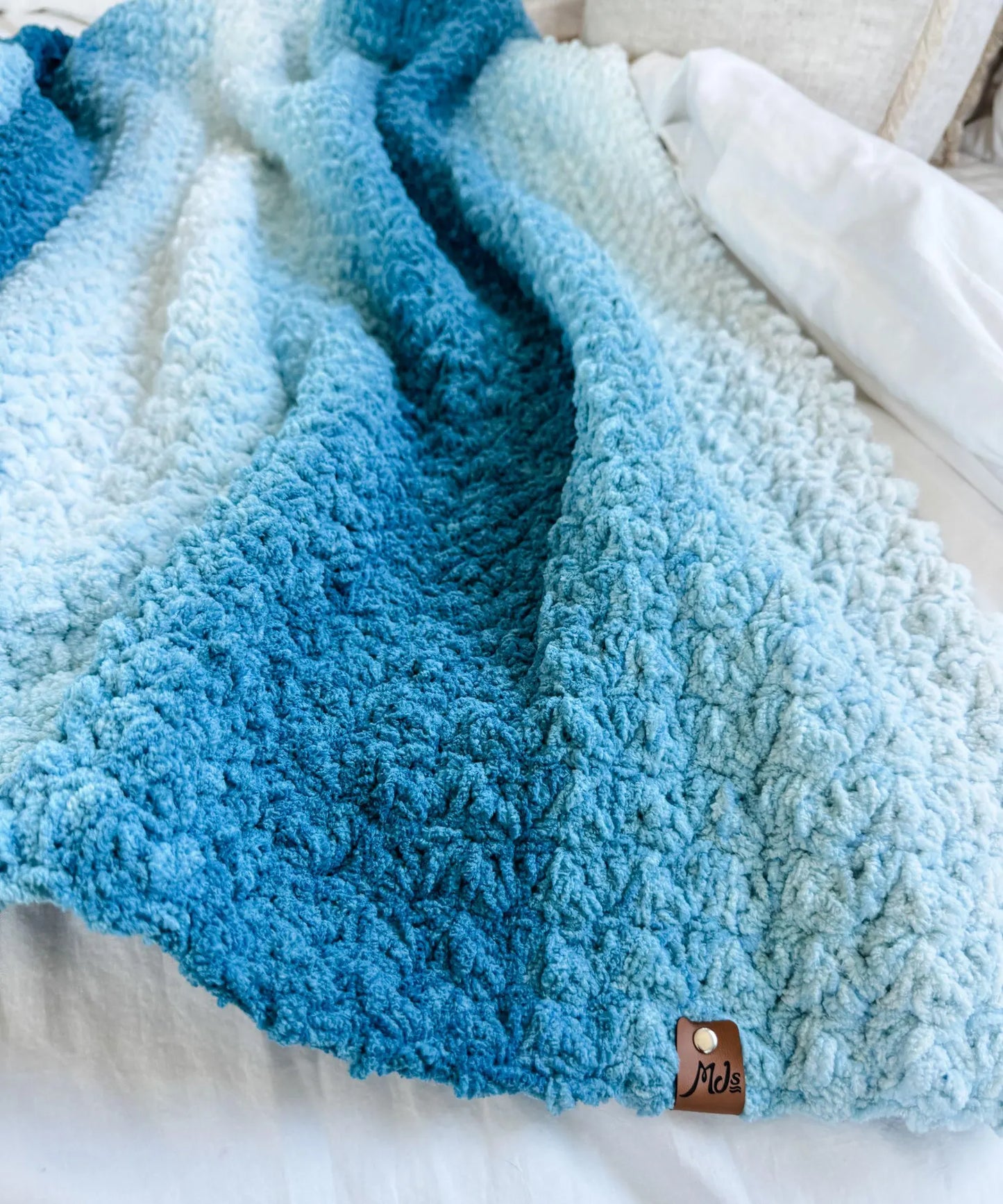 Easy Crochet Blanket, Beginner Pattern,