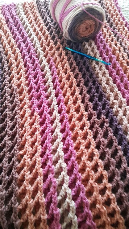 Takes the Cake Afghan – Blanket Crochet Pattern