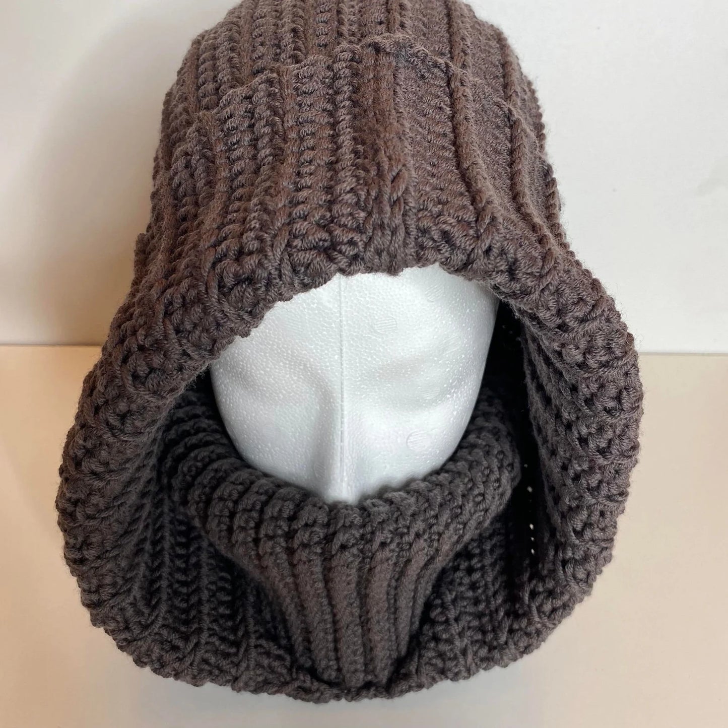 Crochet Balaclava Turtleneck Hoodie Pattern