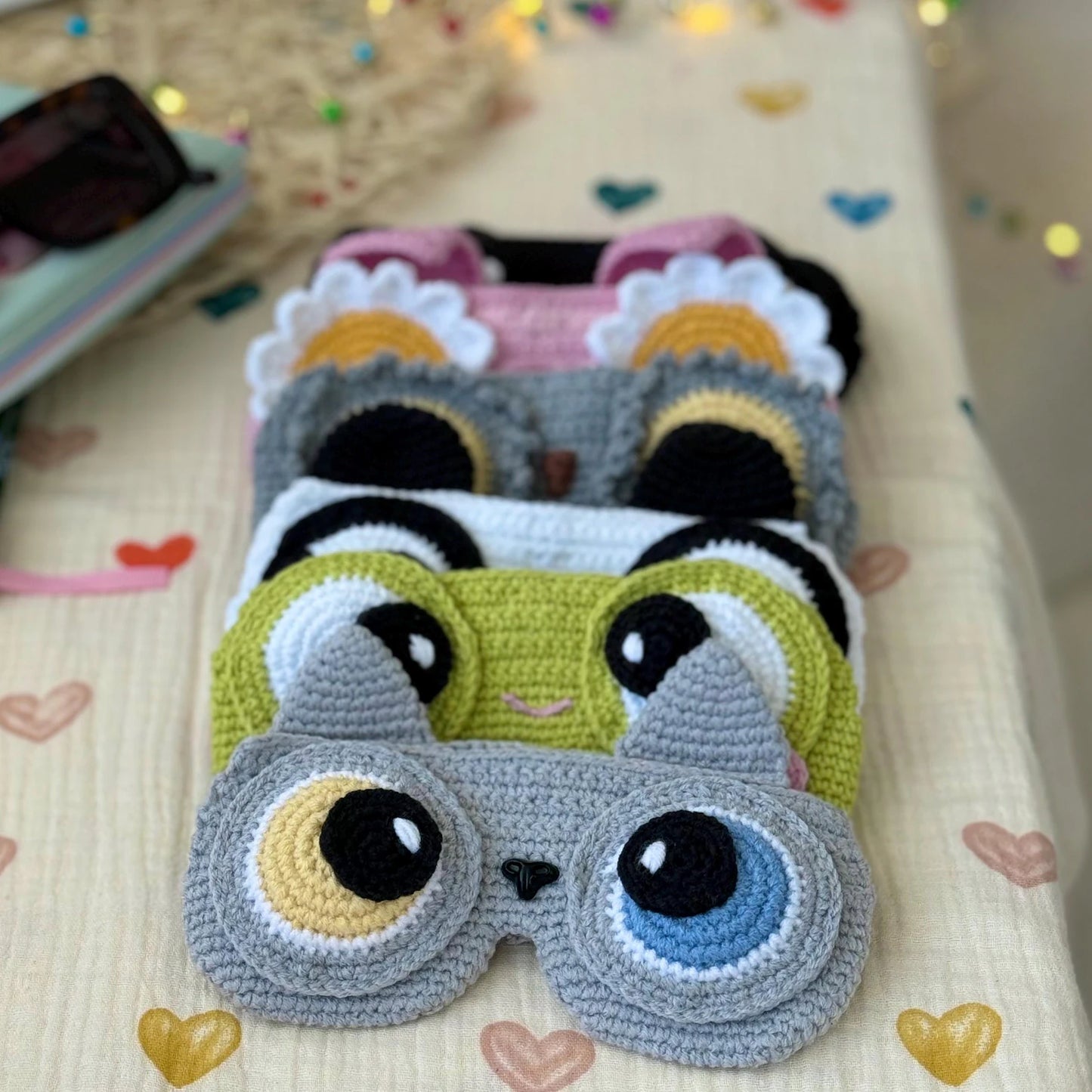 Crochet Glasses Case Pattern PDF 5in1, Cute Eyeglasses Holder
