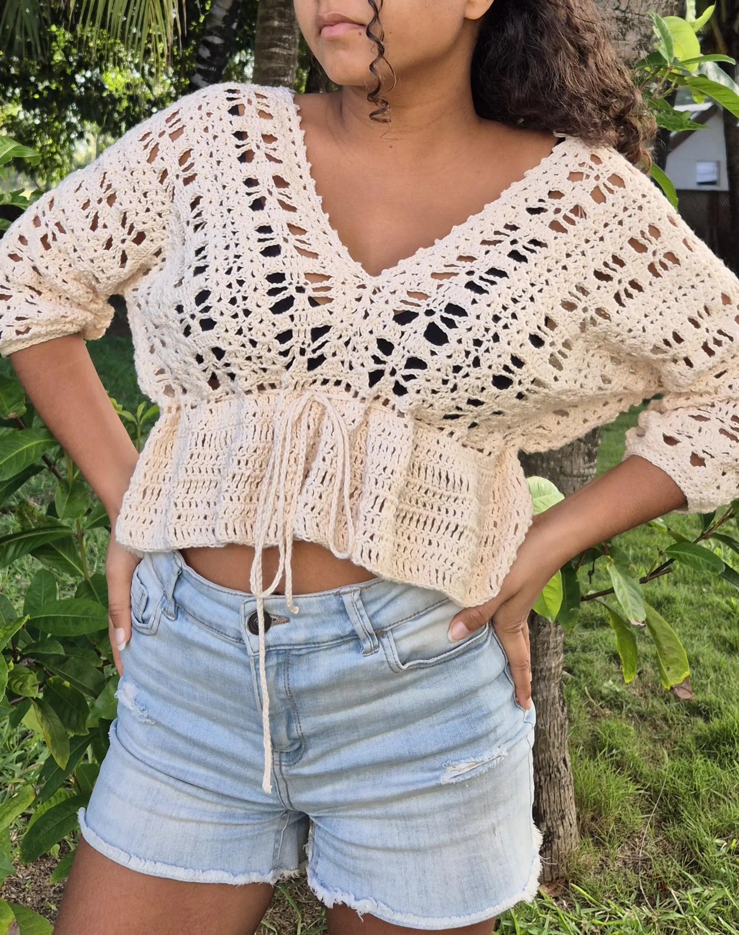 Aura top crochet pattern