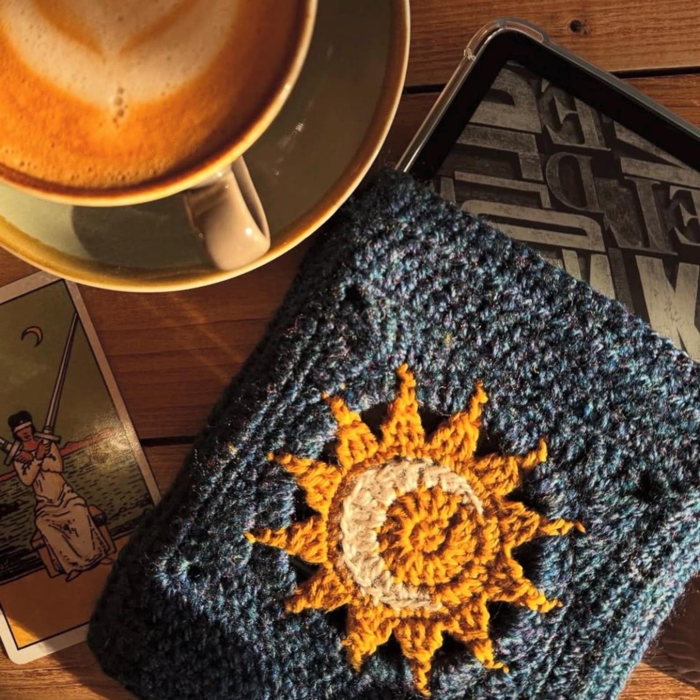Sun & Moon Granny Square Crochet Pattern