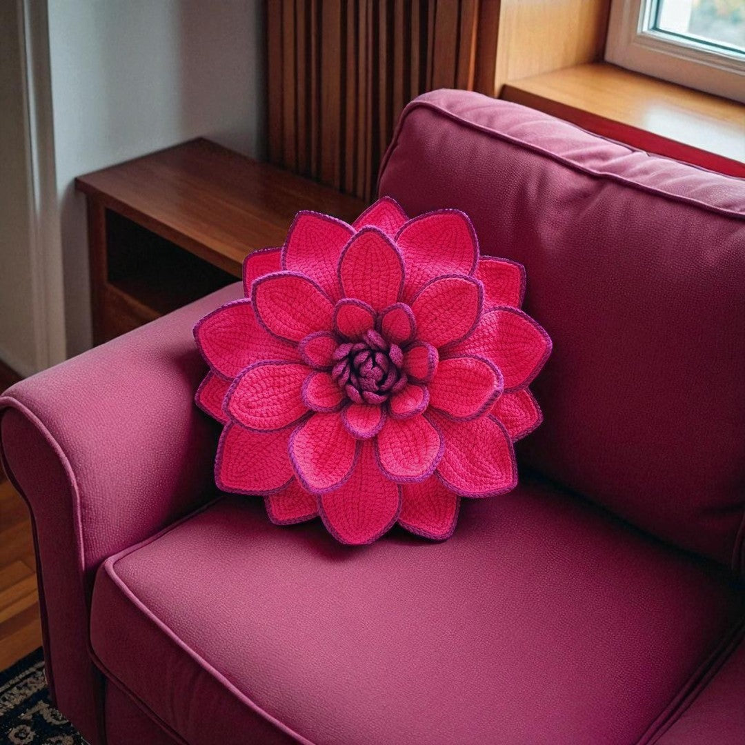 Camellia Cushion Crochet pattern