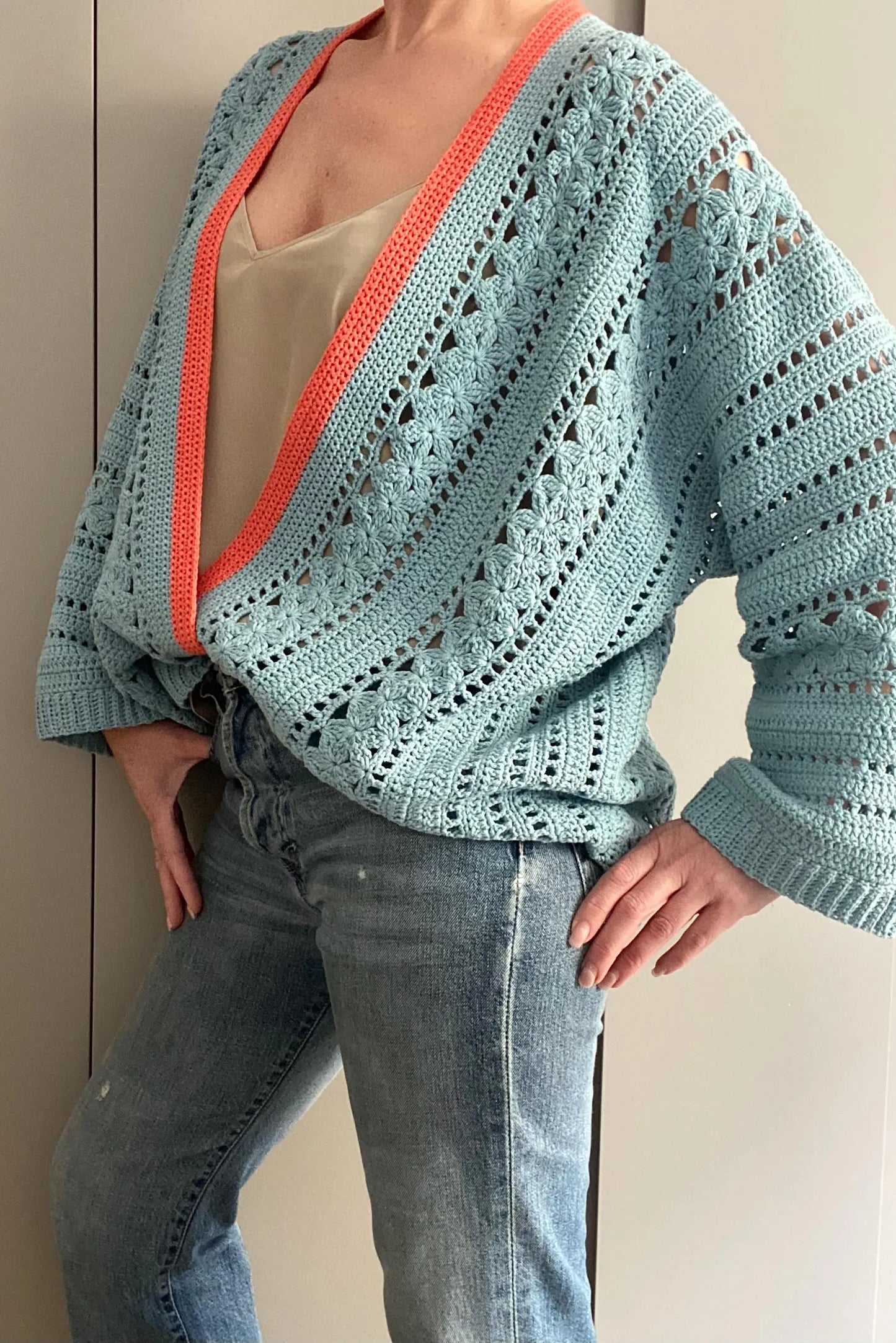 FLORA Sweater Cardigan Crochet Pattern