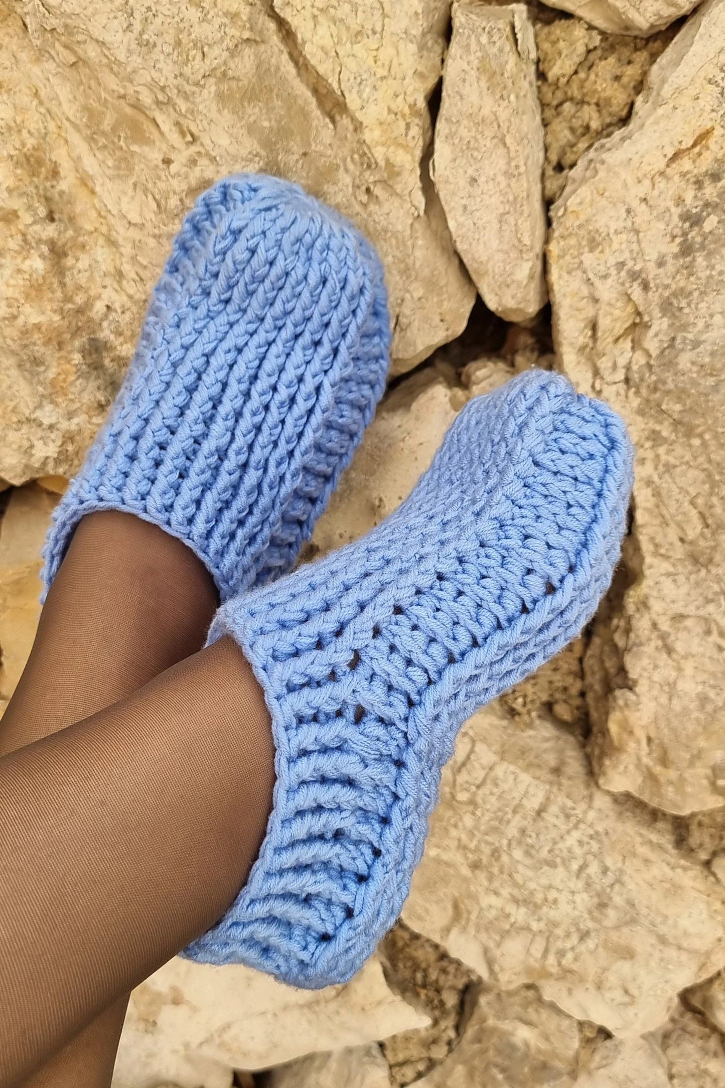 Crochet Slippers PDF Pattern – All Sizes