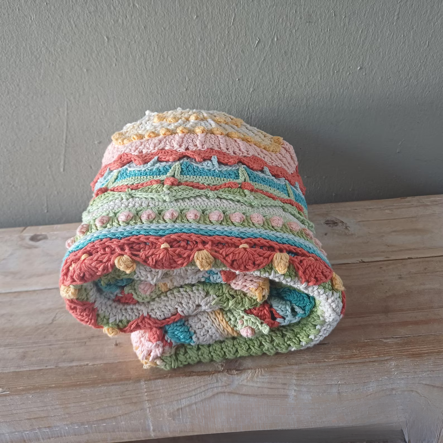 Whispers of Color — Mandala Throw Square Crochet Pattern