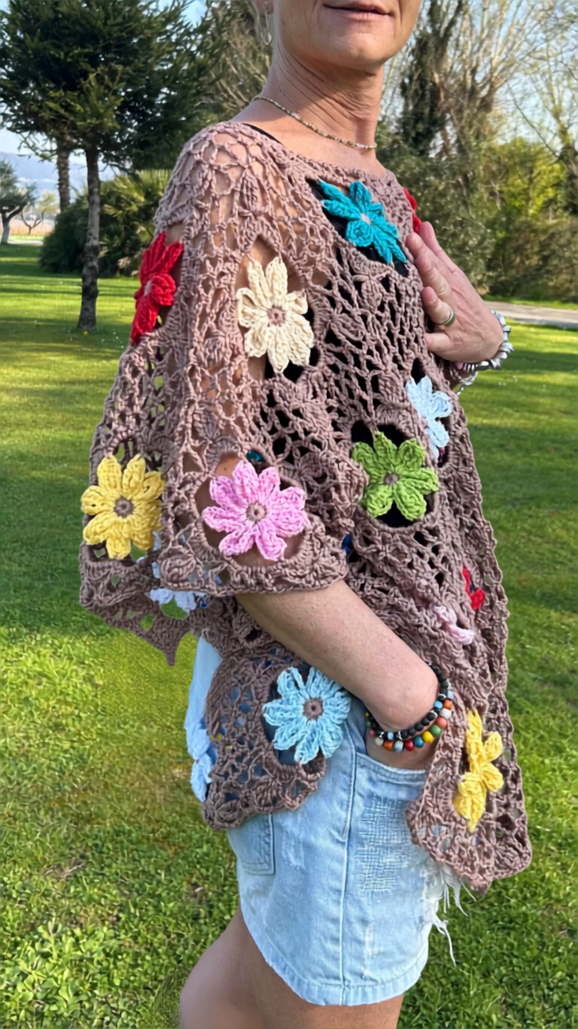 Wildflower Top  Boho Summer  Crochet Pattern Cover Up