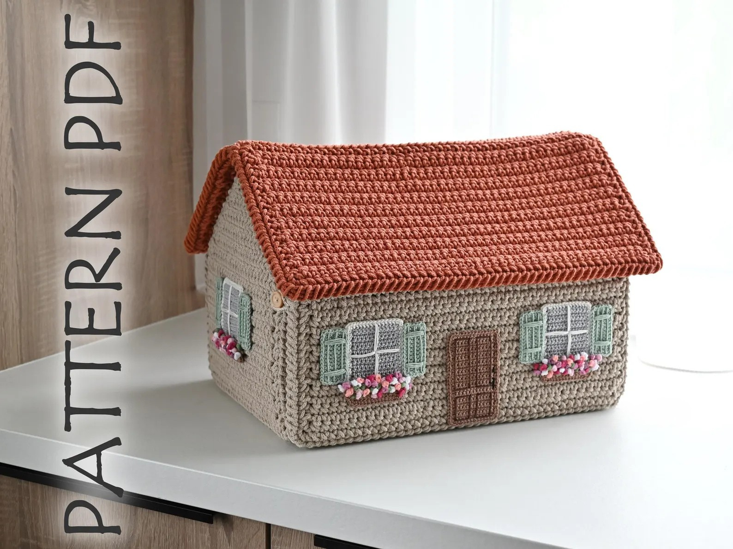 House Basket Crochet Pattern