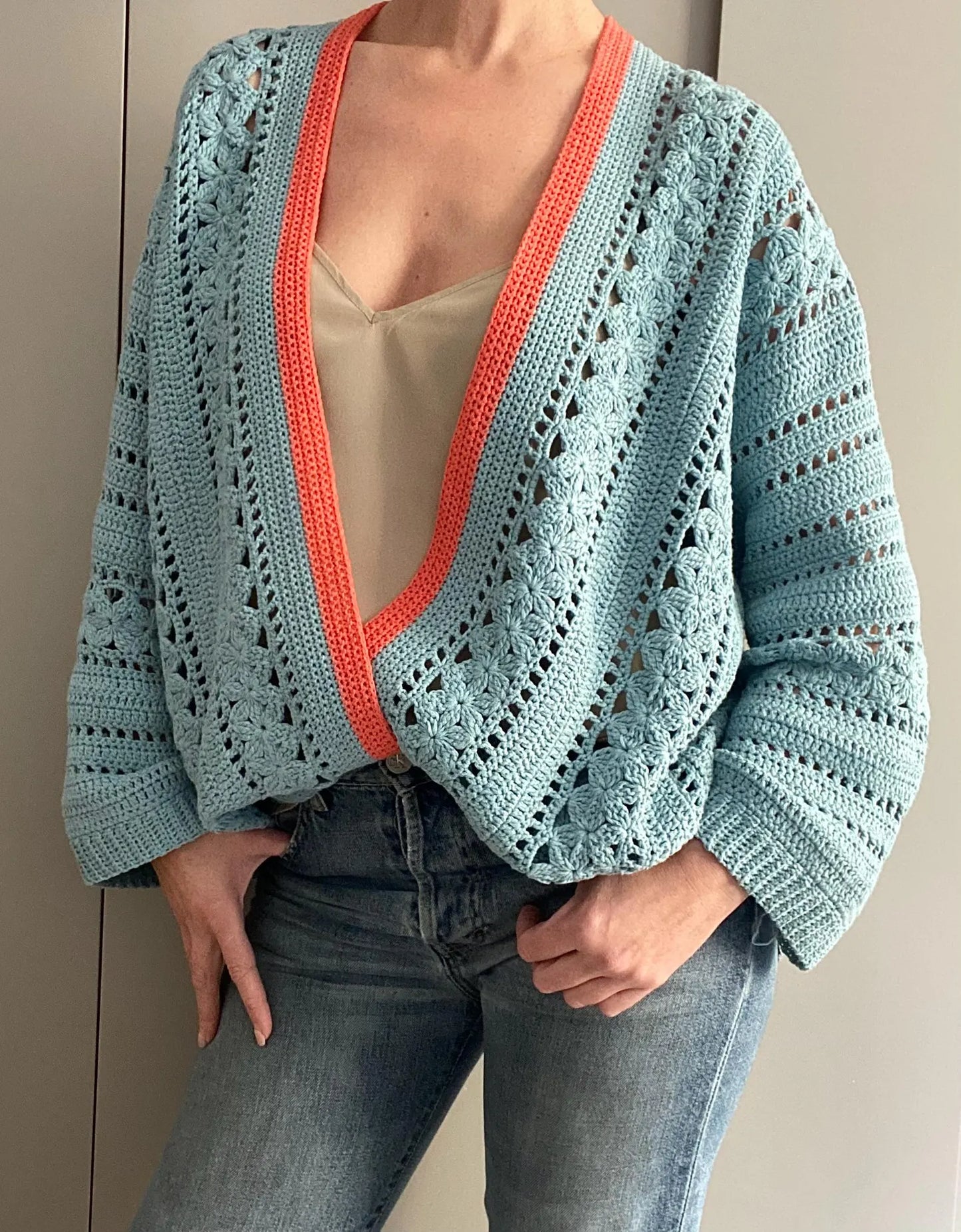 FLORA Sweater Cardigan Crochet Pattern
