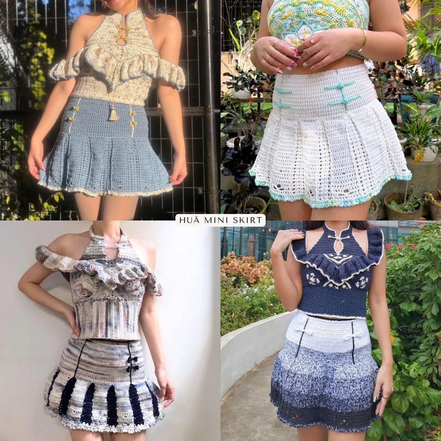 Floral Skirt Crochet Pattern (Made-to-Measure)