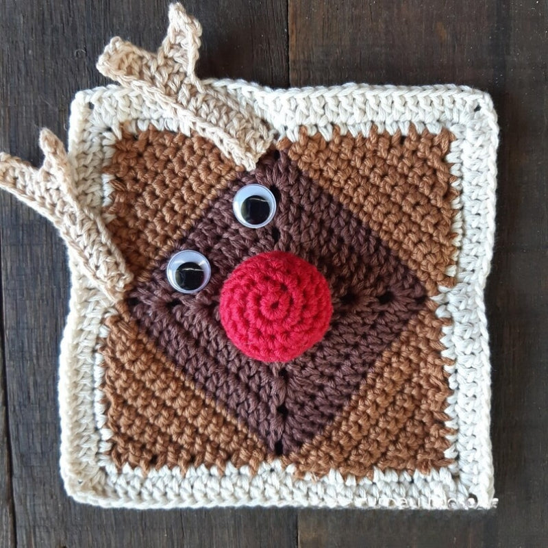 Jolly Christmas Crochet Squares - Crochet Pattern