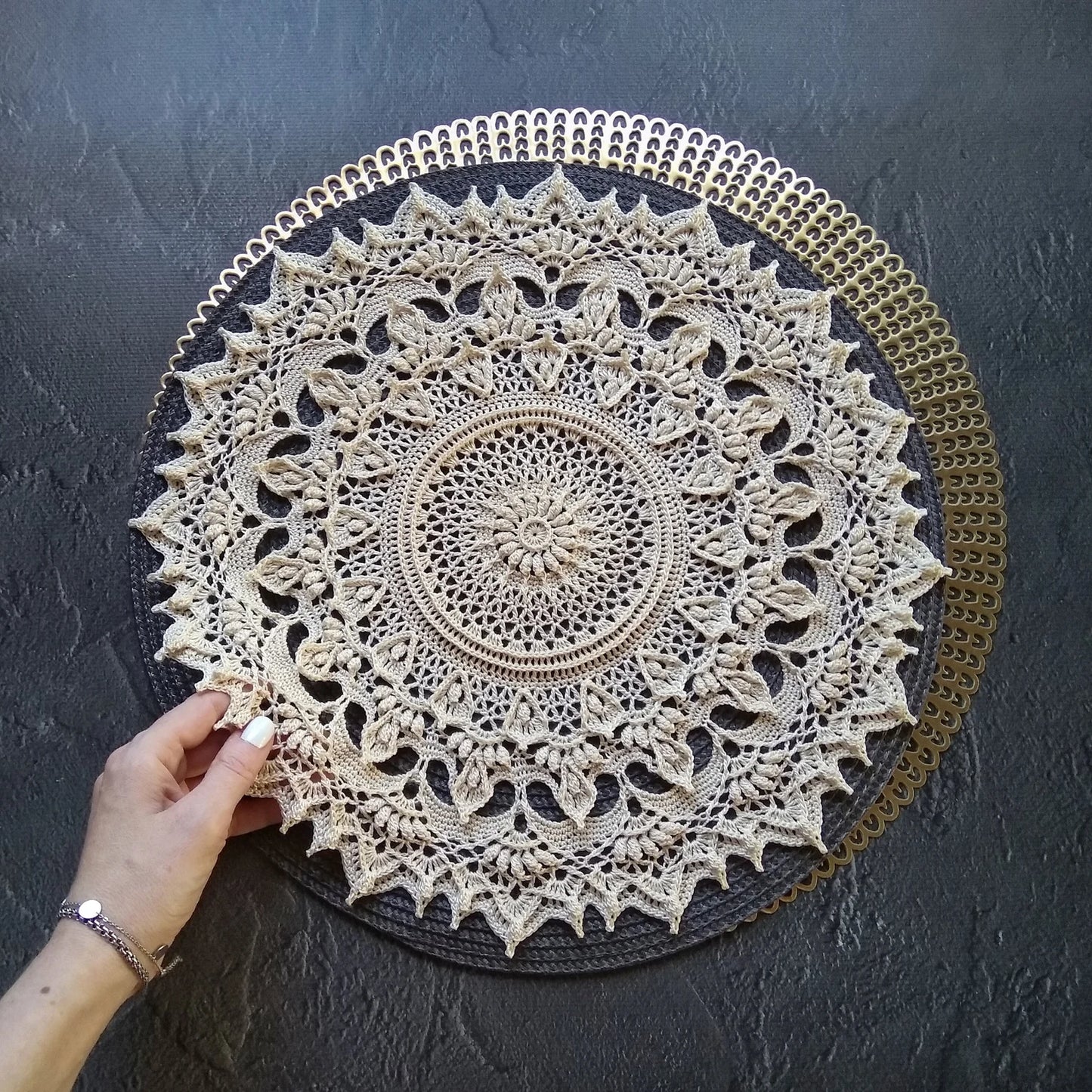 Lily Round Doily – Crochet Pattern