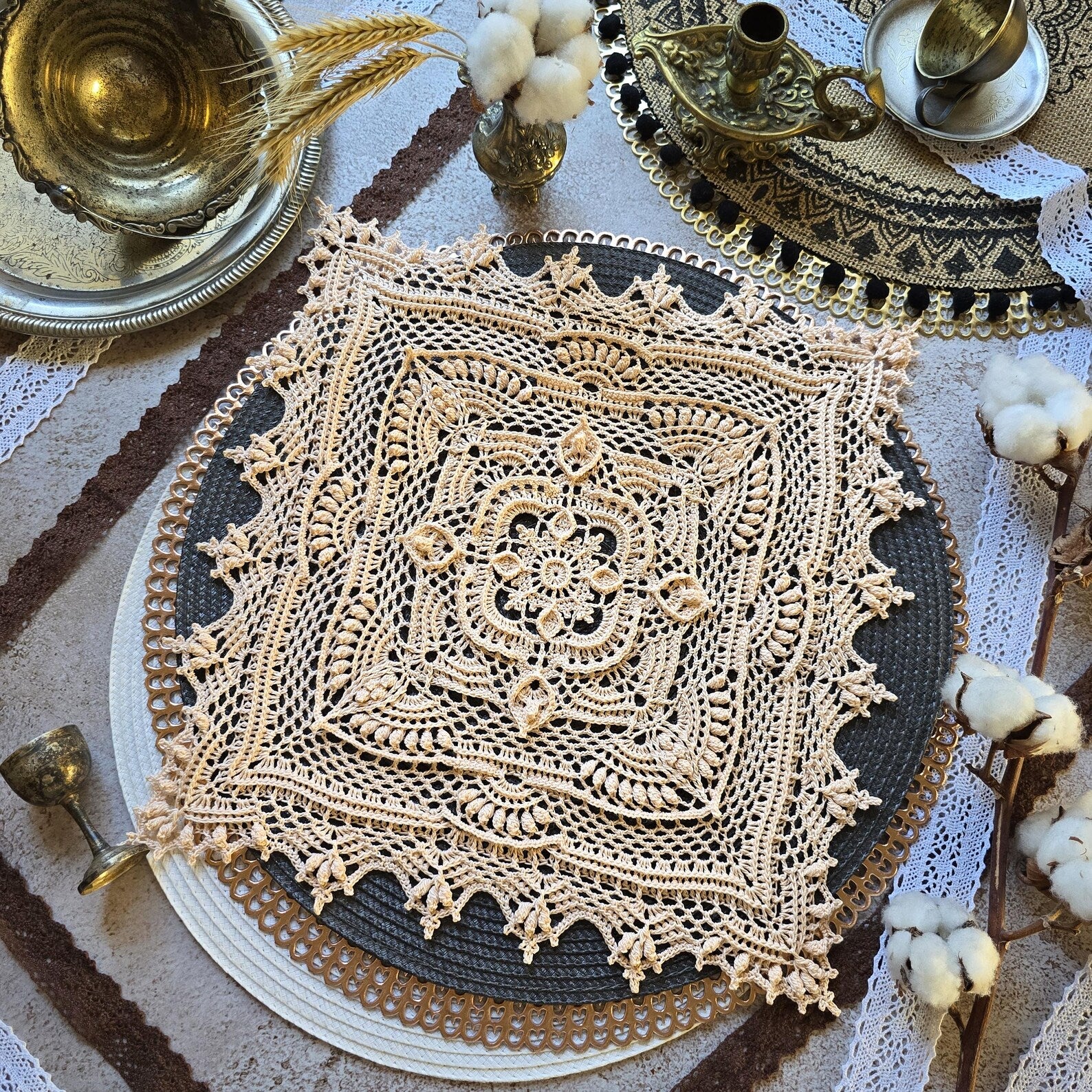 crochet dresser doilies Make a Doily Table Runner