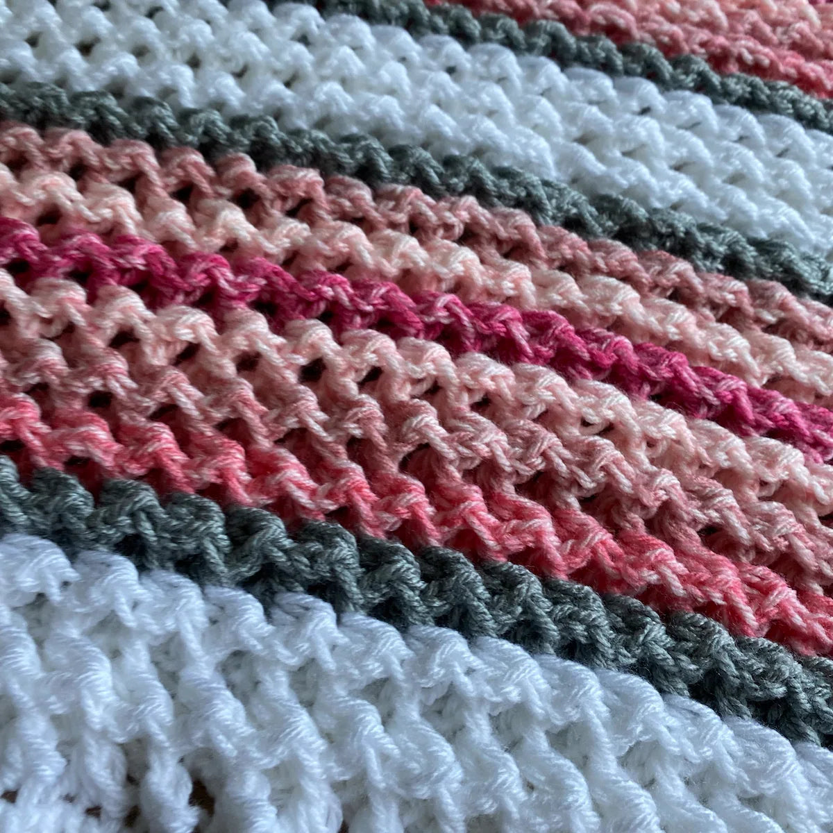 Zigzag Waffle Blanket - 2 Styles Crochet Pattern
