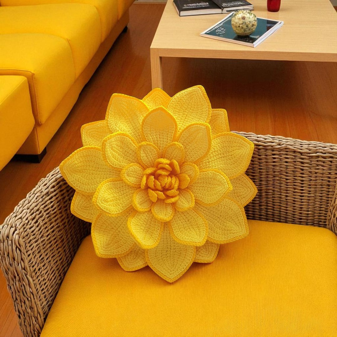 Camellia Cushion Crochet pattern