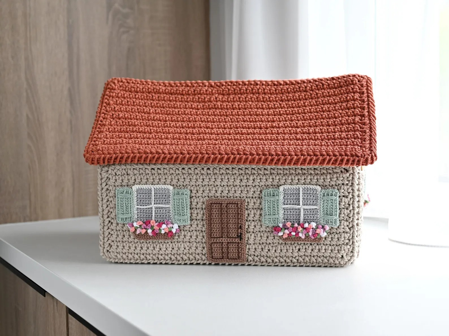 House Basket Crochet Pattern