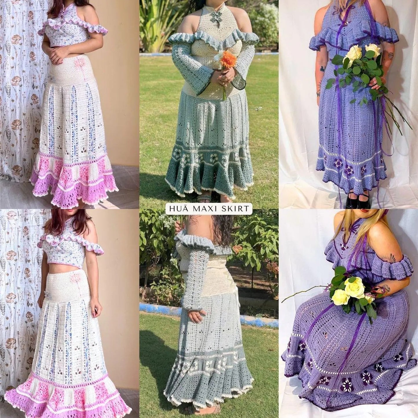 Floral Skirt Crochet Pattern (Made-to-Measure)