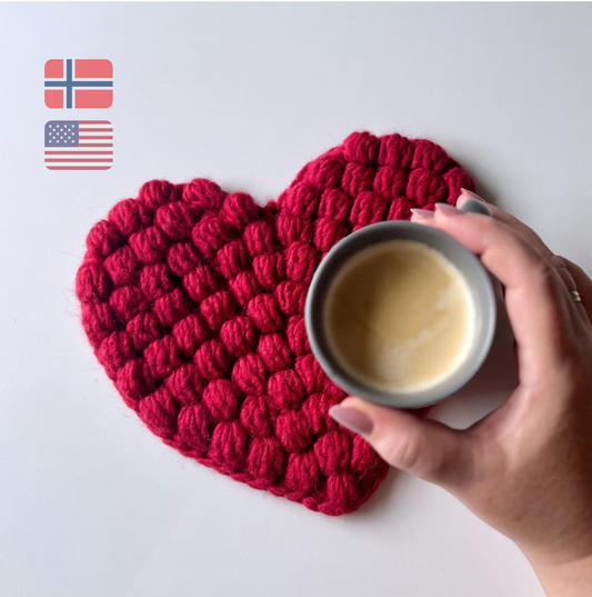 Heart Trivet - Modern and Cute Kitchen Accessories Crochet Pattern