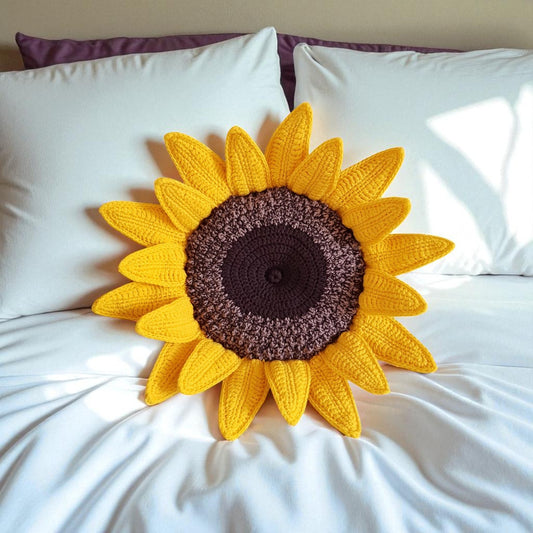 Sunflower pillow Crochet Pattern