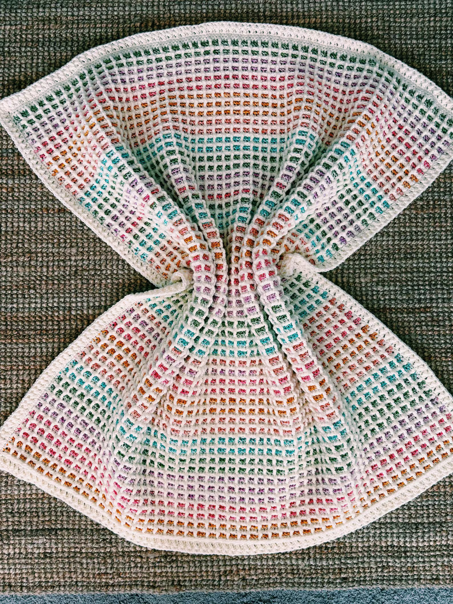 Waffle Stitch Blanket Pattern – 9 Sizes