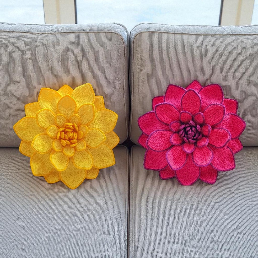 Camellia Cushion Crochet pattern
